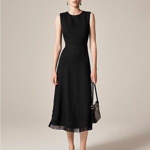 J. Crew Fringe-trim midi dress in bouclé size 8 NWT $328